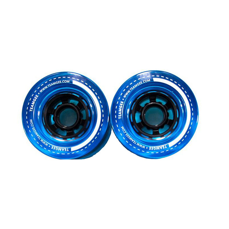 Blue PU Front Wheels for Electric Skateboard 