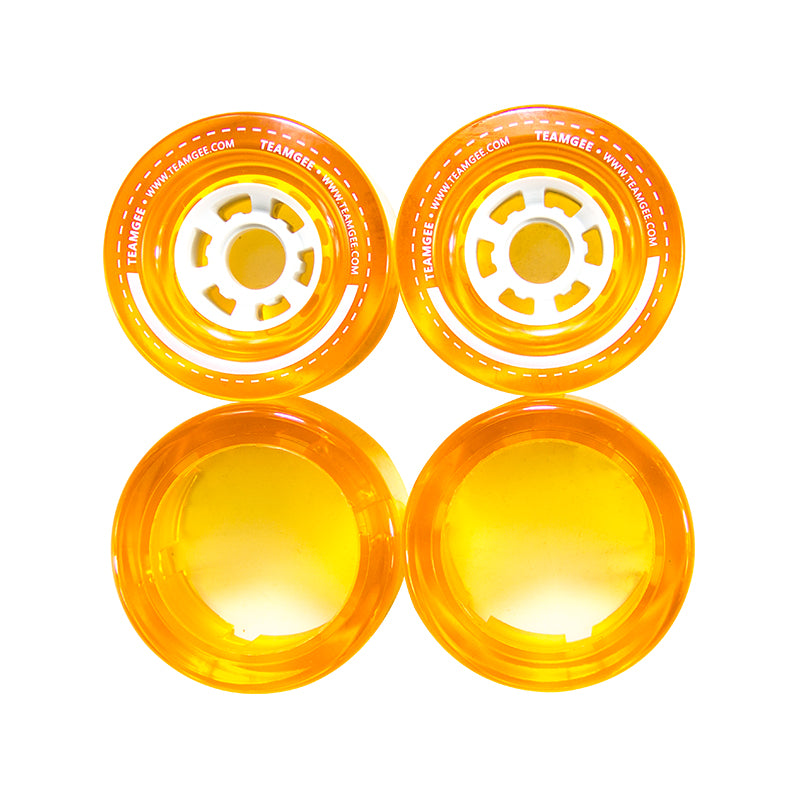 Orange Replaceable PU 90MM wheels for Electric Skateboard