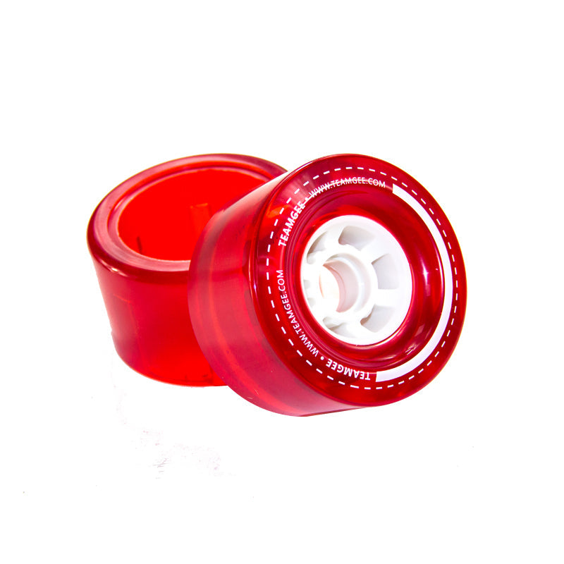 Red PU Sleeve + PU wheel for Teamgee H8 E-Skateboard