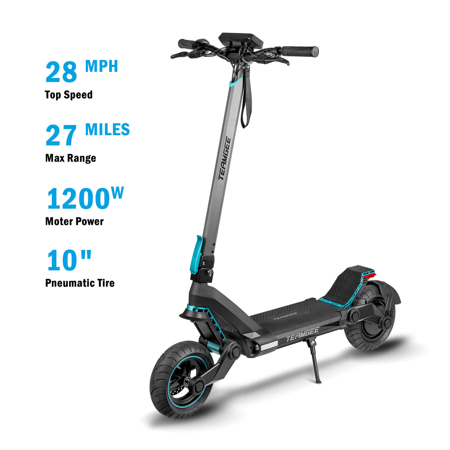 Teamgee G3 Electric Scooter for Commuting, Best E-scooter for Adults, Electric City Scooter