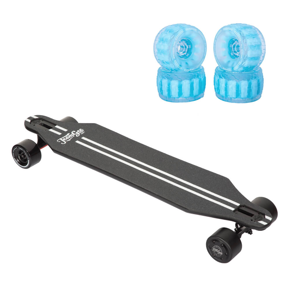 Teamgee H5 Electric Skateboard With Blue Cloudwheels