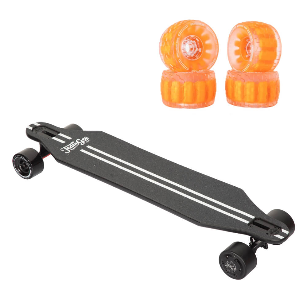 Teamgee H5 Electric Skateboard With Orange Cloudwheels