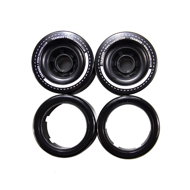 Black Replaceable PU 90MM wheels for Electric Skateboard